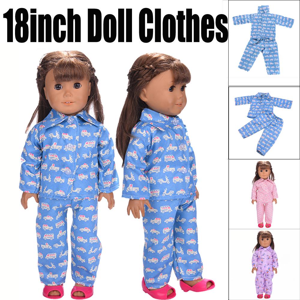 Pajama Santa For 18 inch American Girl Boy Doll Clothes Accessories Nightwear