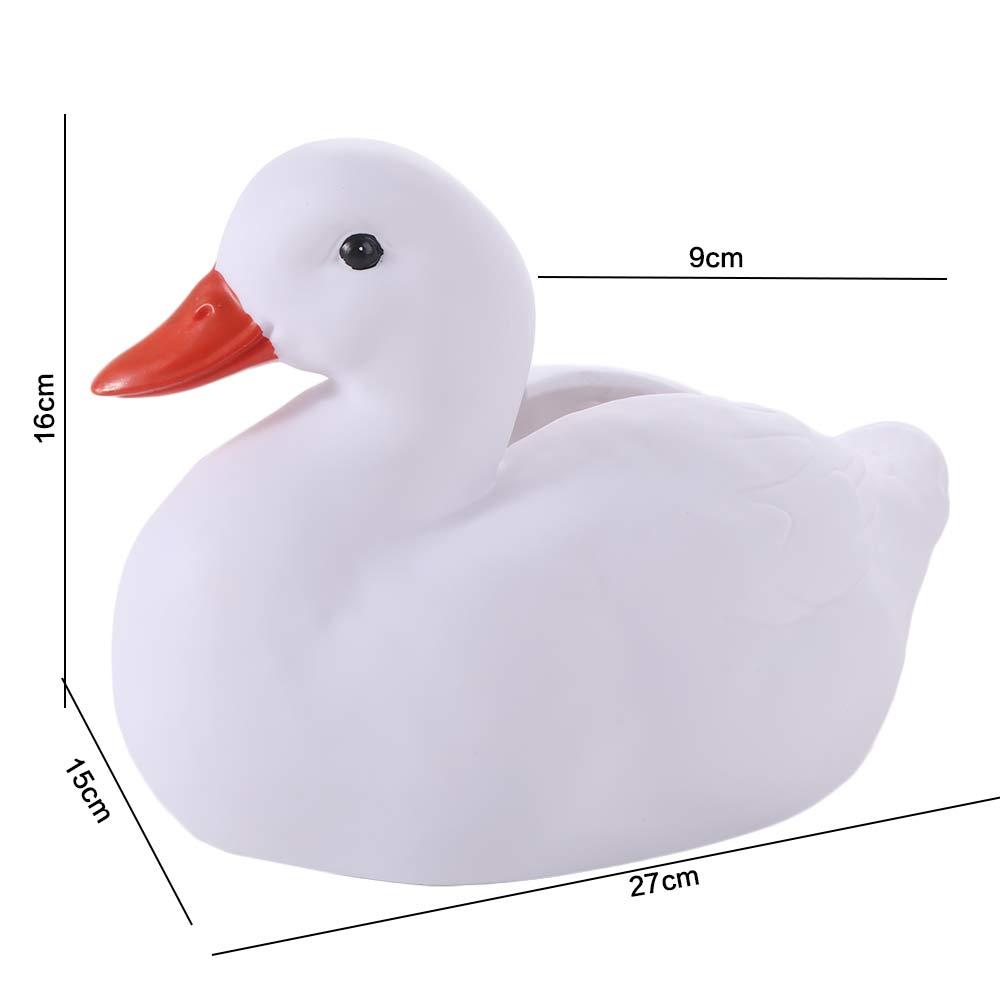 Water-proof Resin Duck Tissue Box Hollow Bottom Creative Paper Storage Case  Living Room