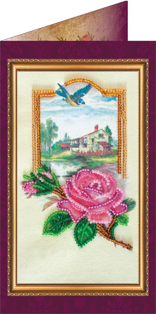 Bead Embroidery Kit Abris Art Postcard Congratulations 140x84mm