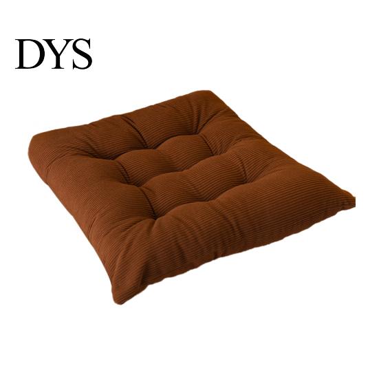 Anti-skid Seat Protector Corduroy Chair Cushion with Ties, Soft Square Pad, Non-Slip Washable Dining Pad Warm for Reading Nook Floor, Office
