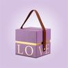Wedding Favor Gift Packaging Box Handled Candy Box for Valentine's Day Christmas Present Boxes Square Candy Jewelry Storage Case