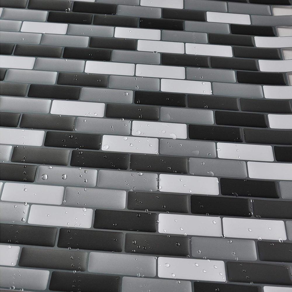 3D Mosaic Wall Sticker Self-adhesive Wallpaper for Kitchen and Bathroom Ceramic Tile Imitation Glass