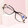 Retro Anti-blue Reading Glasses Leopard Patterned Square Frame Presbyopia Eyeglasses Blocking Blue Light Eyewear +1.0 To +4.0