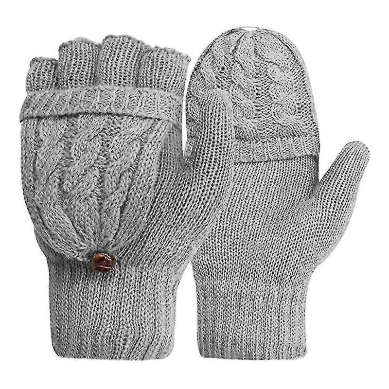 Flip Cute Dual-use Wool Gloves, Warm Autumn And Winter Wool Gloves