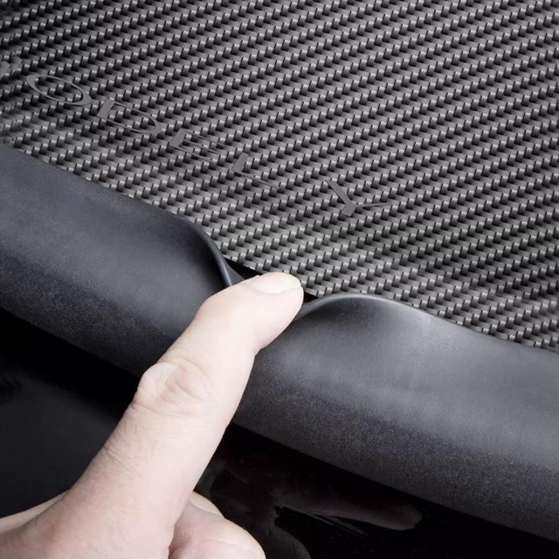 Tesla Model Y Carbonfaser Sitz-Trittschutz für vorne und hinten