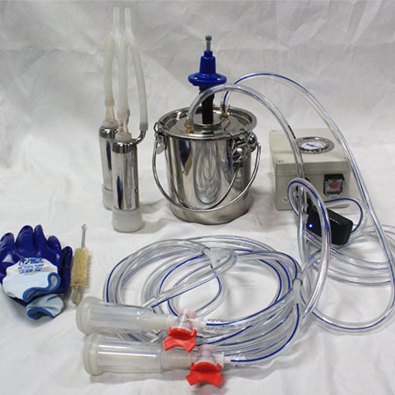 Pulsating Sheep And Cattle Milking Machine Household Portable Electric Milker Small Stainless Steel Milker Bucket