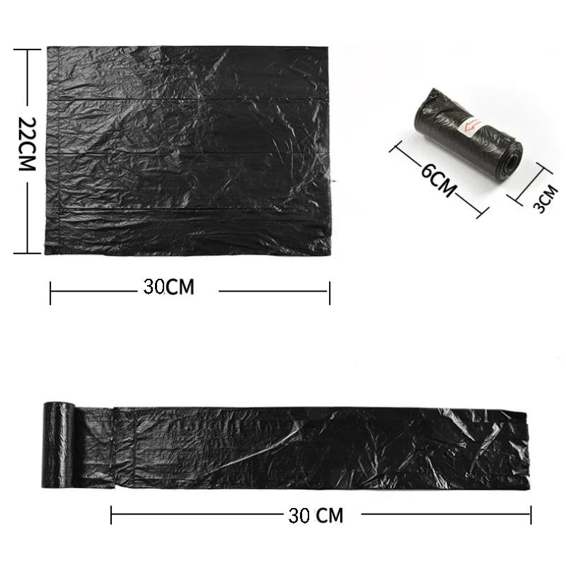 

1-10 Roll/Set Garbage Bag Degradable Pet Poop Shit Trash Home Kitchen Universal Waste Black Outdoor Clean Pets Supplies