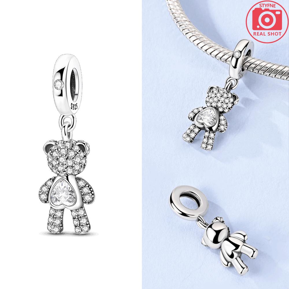 Elephant Pendant Bear Cute Claws Yellow Bee Original Charms Copper Beads Fit Bracelet Women Jewelry Delicate Gift Acessory Diy