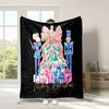 3D Christmas Nutcracker Soft Flannel Blanket for Bed Bedroom Sofa Picnic, Warm Throw Blanket for Cover Outdoor Leisure Nap Gift