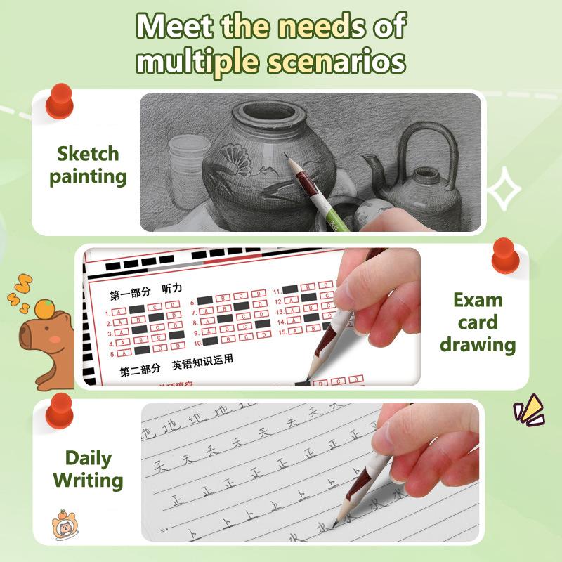 12 Τεμ. Καρτούν Χαριτωμένο Ξύλινο Μολύβι 2Β με Γόμα Εργαλείο Γραφής Σχεδίασης Στυλό Σκίτσου Σχολικό Είδη Γραφείου Μαθητικά Σταθερά Δώρα