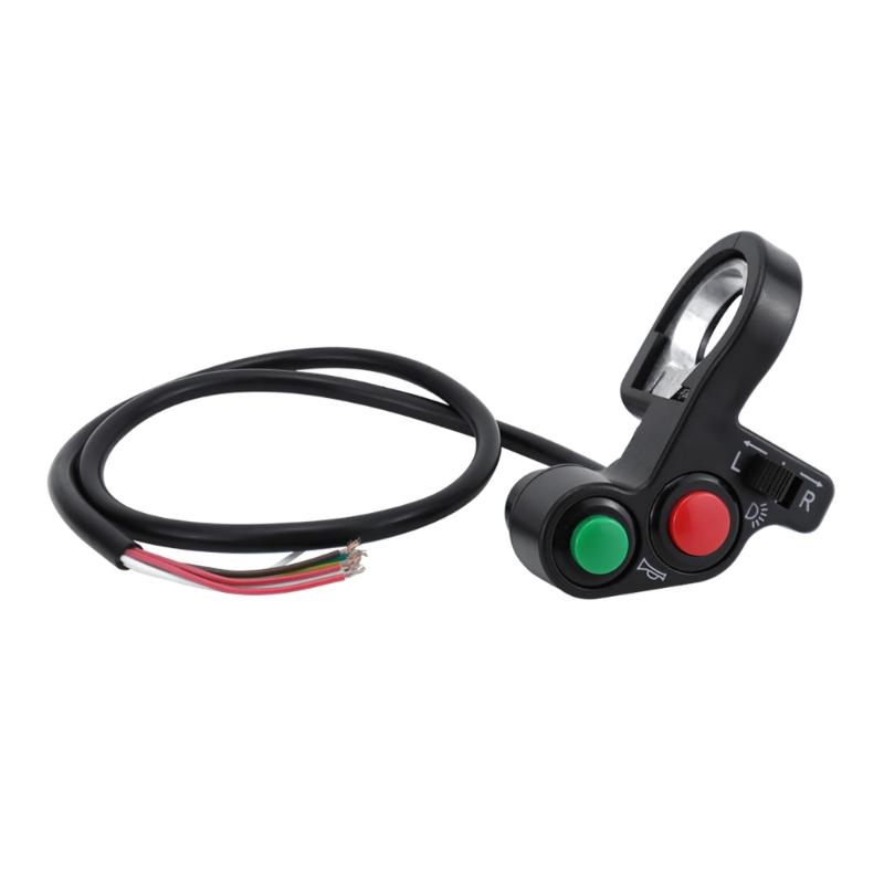 ATVs UTV SXS Motorcycle Turn Signal Kit With Horn, Thumb Switch And LED Indicators Lights Suitable For Street Legal Use