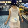 Pearl Chain Kitty Crossbody Bag Cute Plush Shoulder Bag Cat Storage Bag Kawaii Girl Women's Tote Pouch Children's Coin Purse