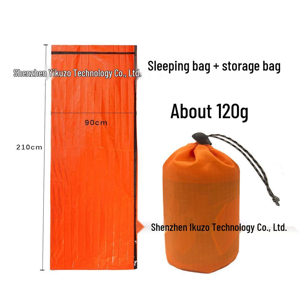 Portable Emergency Survival Sleeping Bag with Multifunctional Insulation for Hiking and Camping