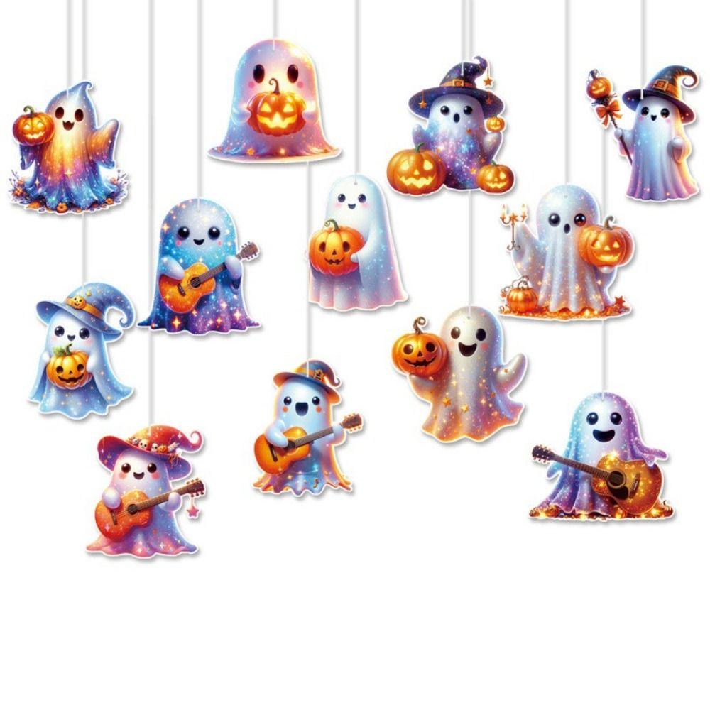 12pcs Cute Halloween House Decoration Cartoon Halloween Background Ornaments  Home