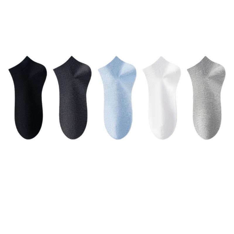 Men's Summer Thin Cotton Sports Deodorizing Sweat Absorbing Breathable 10A Antibacterial Boneless Socks