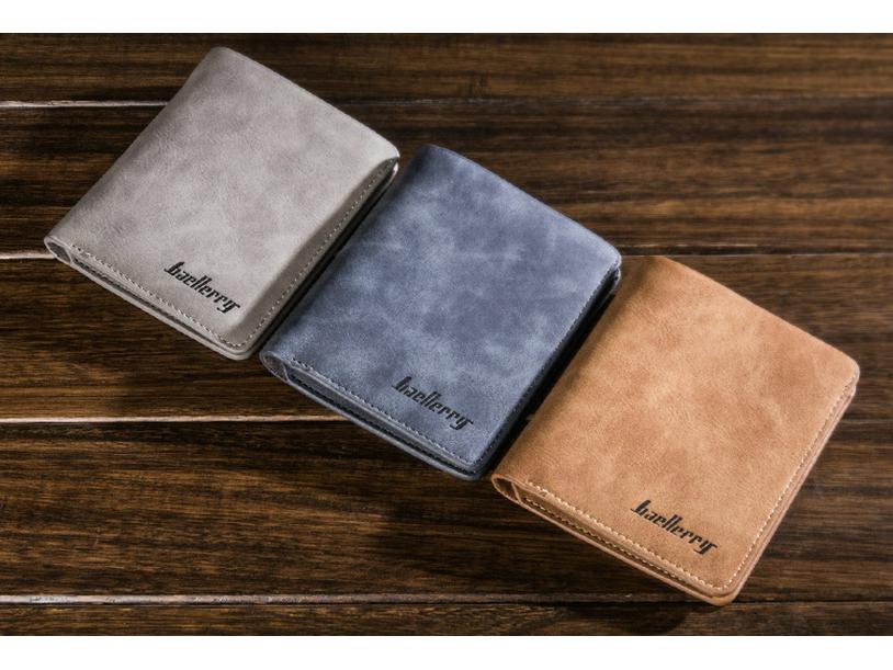 Men's Retro Leather Wallet - Short Style, Multi-Card Slots, Money Clip, Large Capacity, High-End.