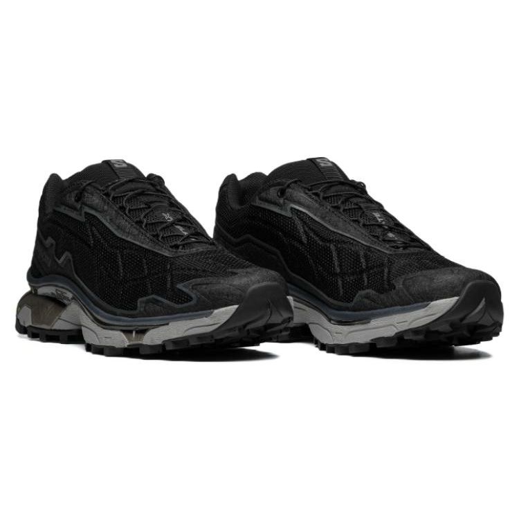 SALOMON Xt-Slate Advanced Mesh Synthetic Leather Comfortable Breathable Supportive Traction Low-Top Outdoor Functional Shoes Unisex Shoes Black 471326