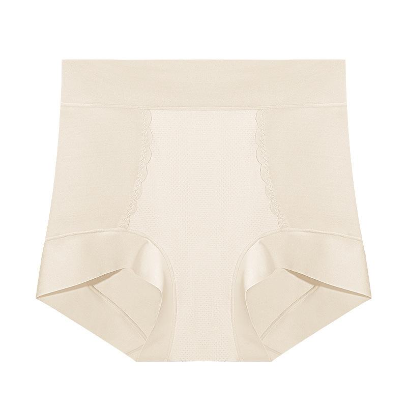 Large Size Female Spring and Autumn High Waist Abdominal Breathable Body Antibacterial Crotch Comfortable Hip Briefs