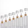 Frosted Glass Dropper Bottle 20-100ml, Straight Shoulder Essential Oil Serum Container for Skincare
