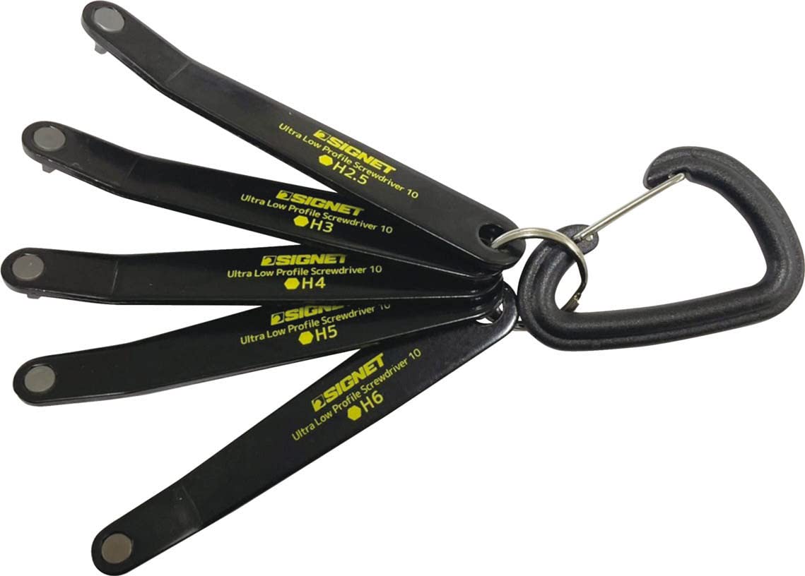 

SIGNET Maintenance Tool Thin Offset Wrench Set of Hex 35081 (Signet) 5, Type, Black, чёрный