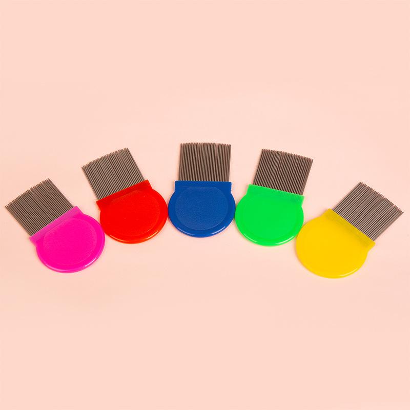 Pet Flea Comb, Cat and Dog Lice Removal Stainless Steel Long-needle Fine-toothed Comb, Pet Hair Comb
