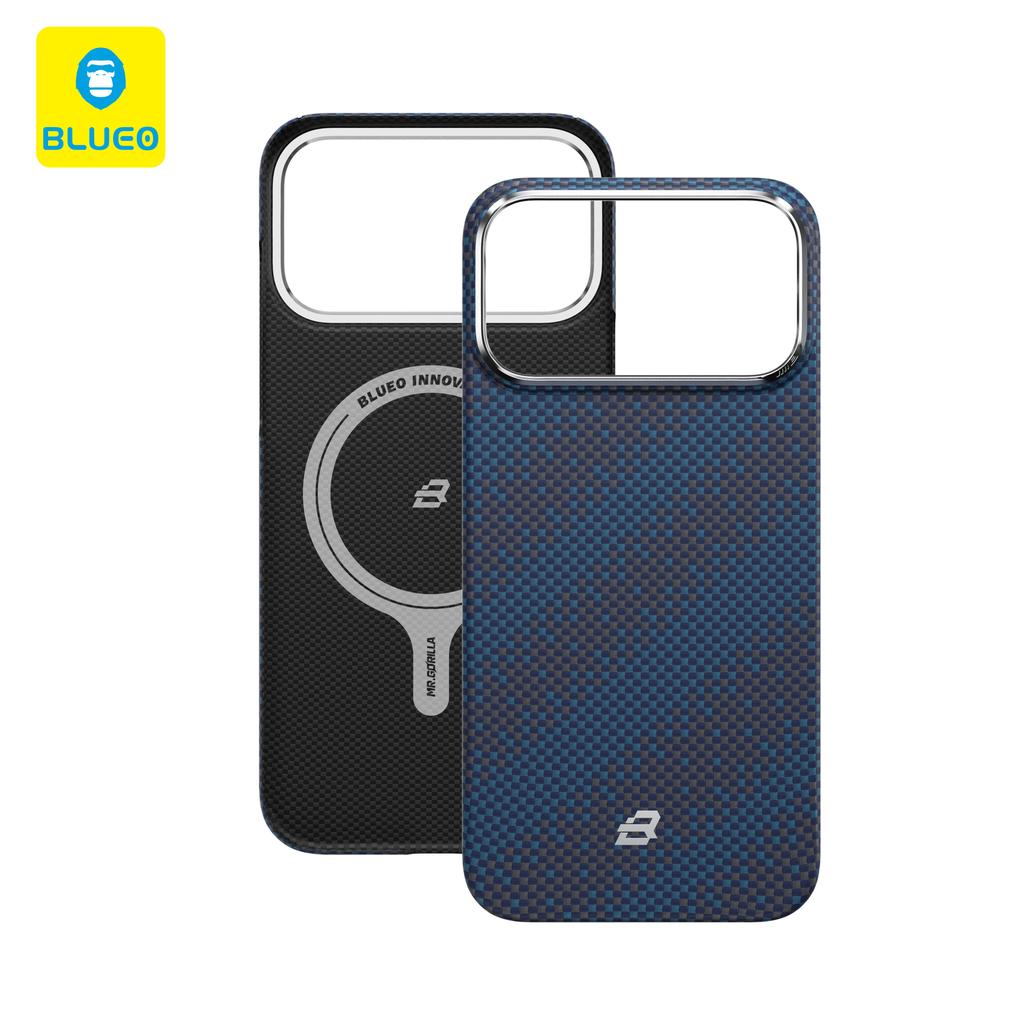 Blueo Kevlar Series for iPhone 17 Pro Max Case Gilded Tactile Woven Galaxy Aramid Fiber Magnetic Case for iPhone 17 Pro Case