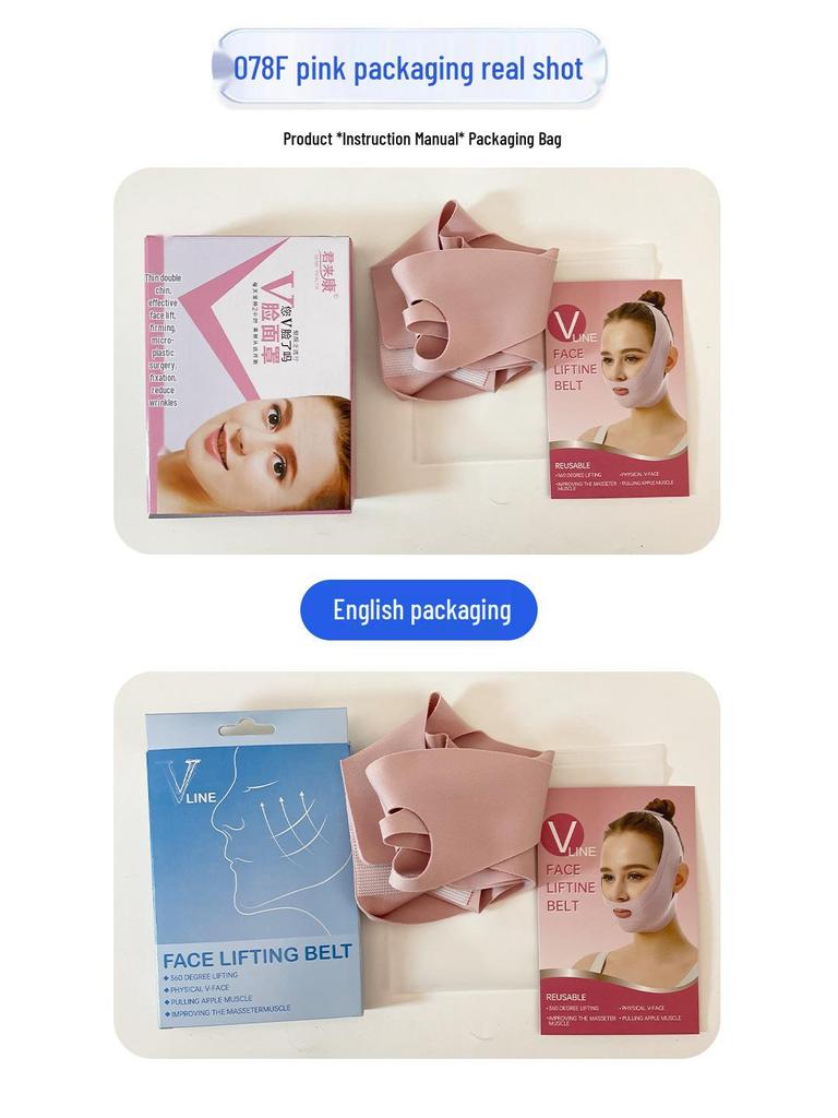 International Pink V-Face Slimming and Lifting Sleep Mask for a Sculpted Look