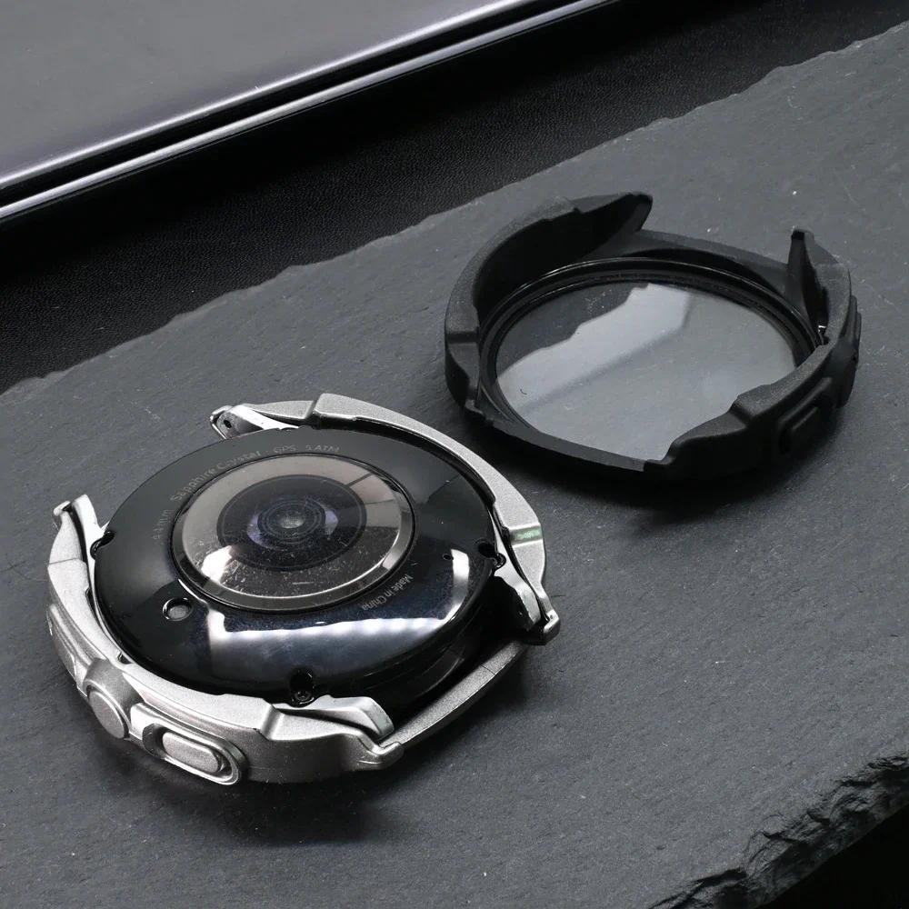 No Gaps Stainless Steel Band+Case for Samsung Galaxy Watch 7 44mm 40mm Upgrade To Galaxy Ultra Tempered Glass Screen Protector