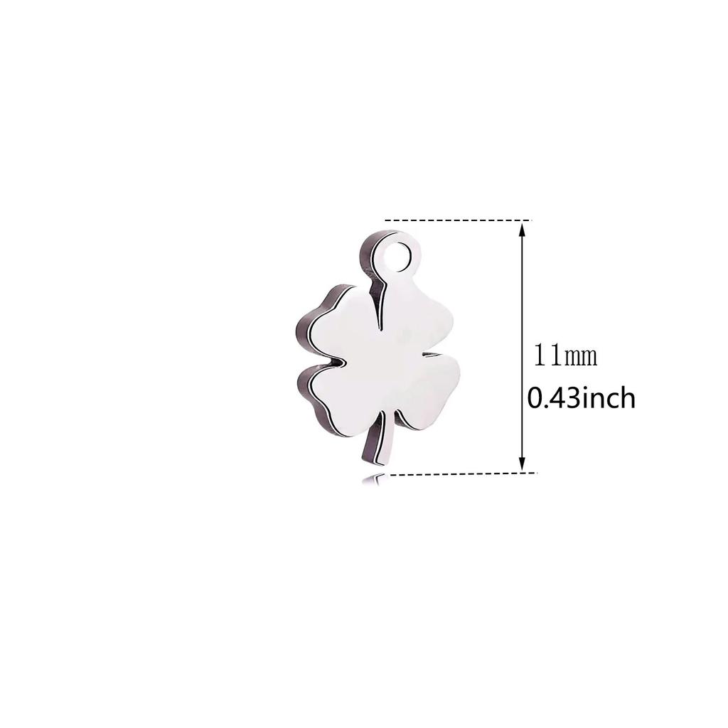 1pc Mini Star Moon Charms For Making Necklace Bracelet Pendants Findings stainless steel Flower Love Charm DIY Handmade Jewelry