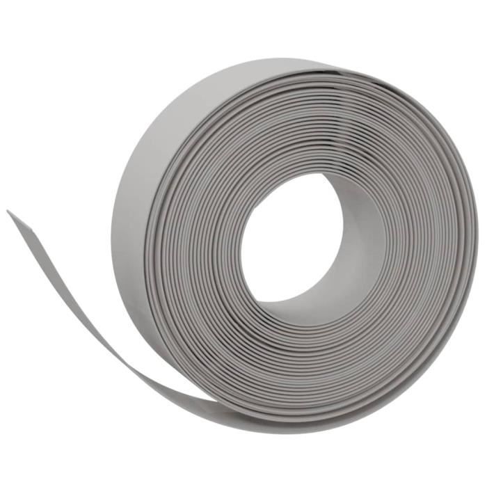 VidaXL Bordures de jardin 3 pcs gris 10 m 15 cm polyéthylène 3155441