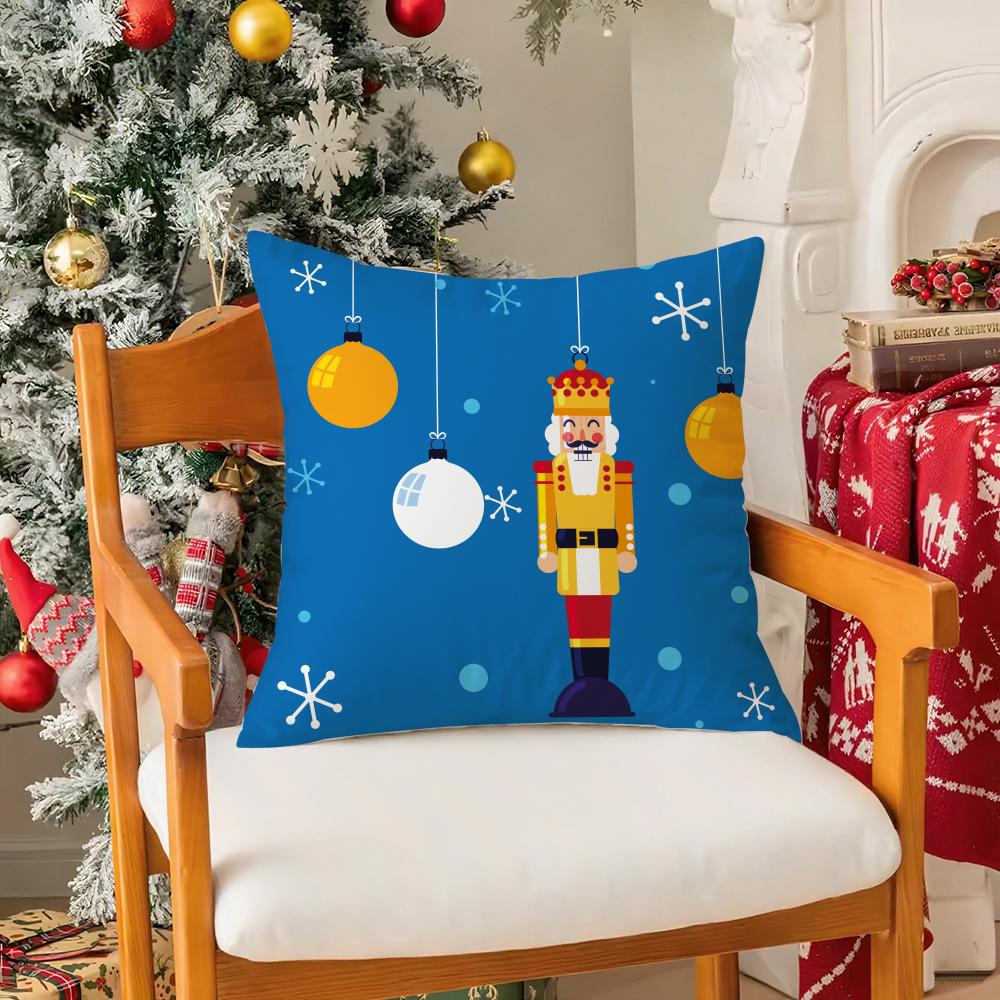 Classic Cartoon Nordic Toy Characters Pillow Case Silky Short Plush With Invisible Zipper Dustproof Sofa Cushion Cover