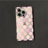 Clear Square Back Tube Case Protection For iPhone 14 Pro Max 11 15 Plus 12 16 ProMax 13 Anti-Oxygen,Polka Dots Pattern Casing