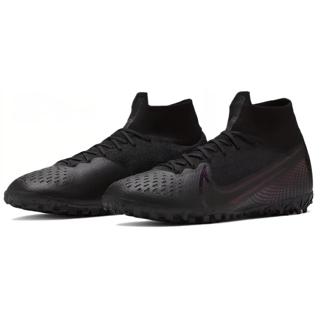 Nike Mercurial Superfly 7 Elite Comfortable Lightweight Turf Soccer Shoes Men sneakers Black Silver AT7981-010
