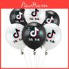 Latex Theme Balloon Adults Kids Birthday Party Decor Supplies White Black