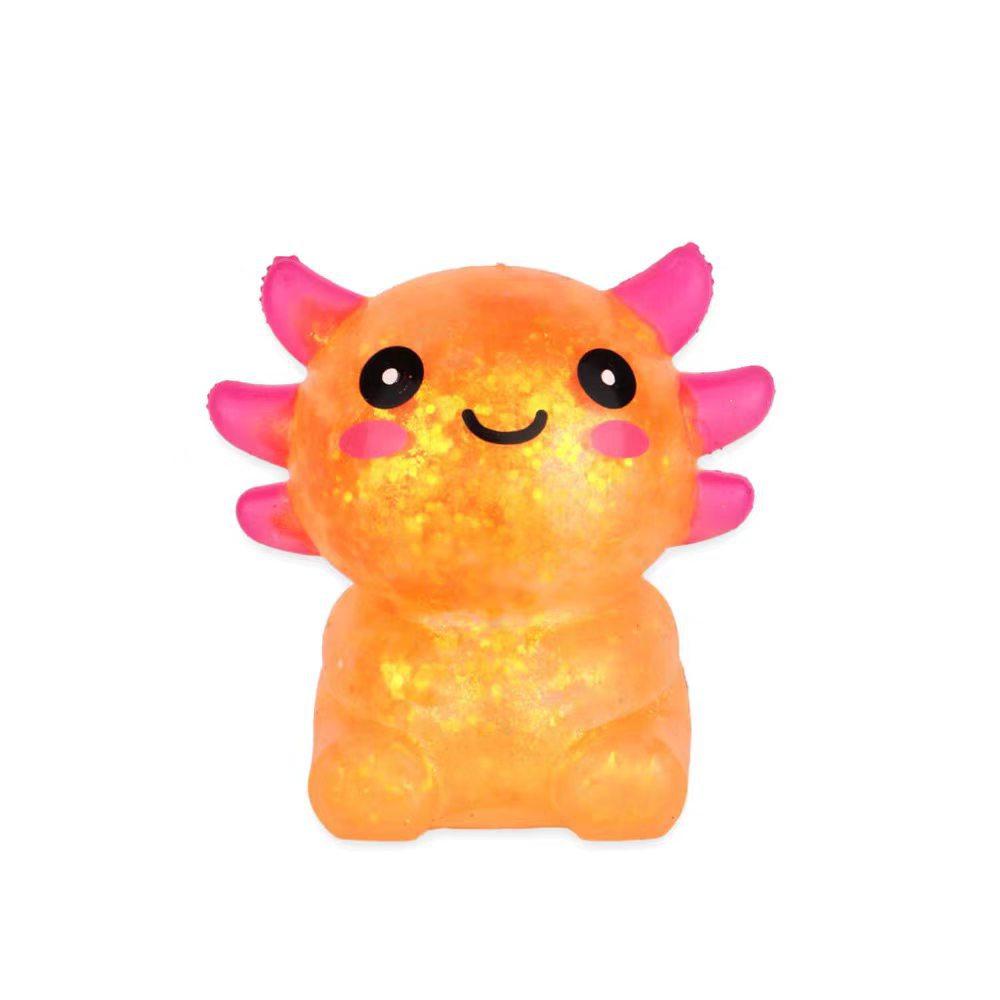 Colorful Salamander Maltose Fidgets Toys Squishy Malt Sugar Stretchy Axolotl Fun Squeeze Birthday Supplies Anti-Anxiety Gift