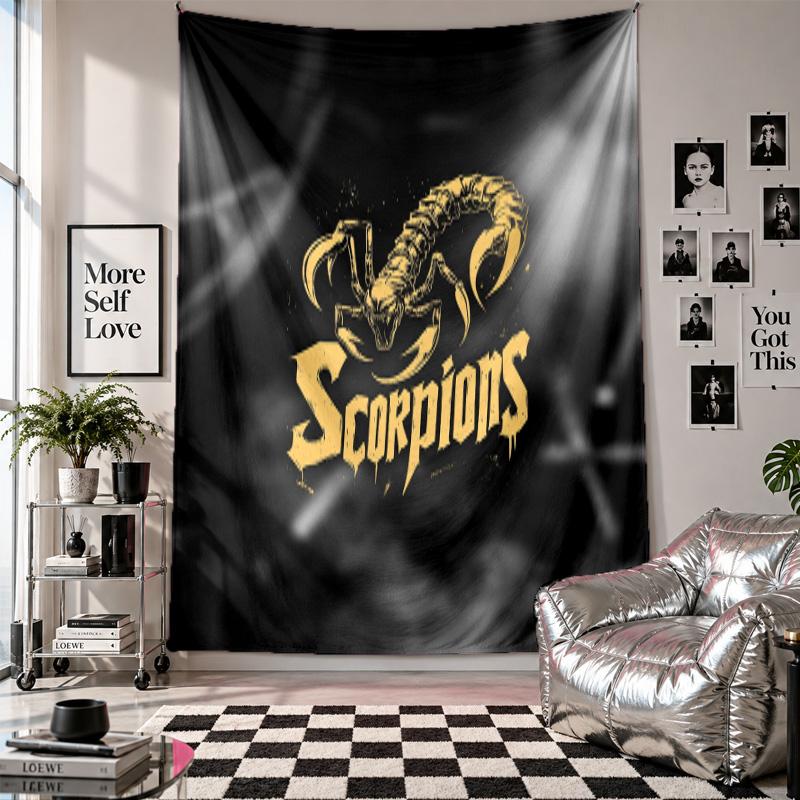 Scorpions Wall Tapestry Home Decor Wall Hanging Cloth for Bedroom Living Room Background