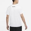 T Shirts Men's White Crew Neck Moderate Straight Fit DD1299-100