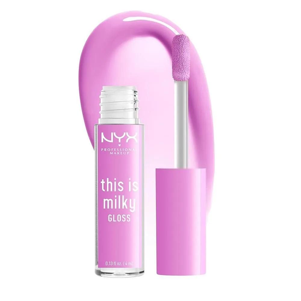 

NYX This Is Milky Gloss 4ml 1 Pack Lilac Splash NYX PROFESSIONAL MAKEUP This Is Milky Gloss, Vegan