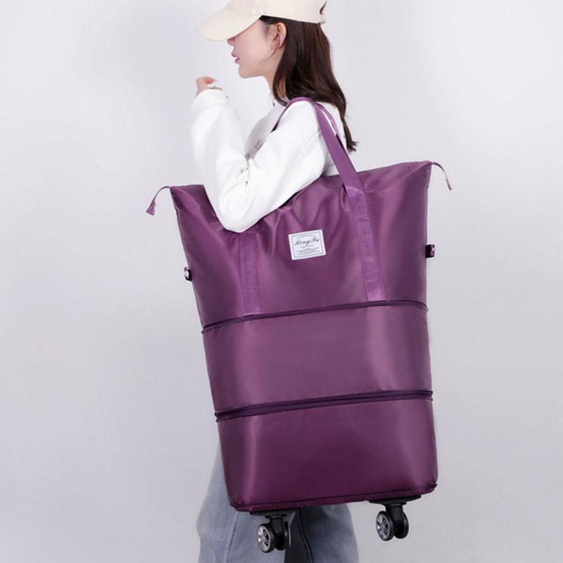 Çıkarılabilir Tekerlekli Seyahat Çantası Genişletilebilir Katlanabilir Çanta Bütçe Dostu Havayolu Dostu Magic Pack