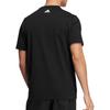 Adidas Logo Print Crew Neck Short Sleeve T-Shirt Men Tops Black H39344