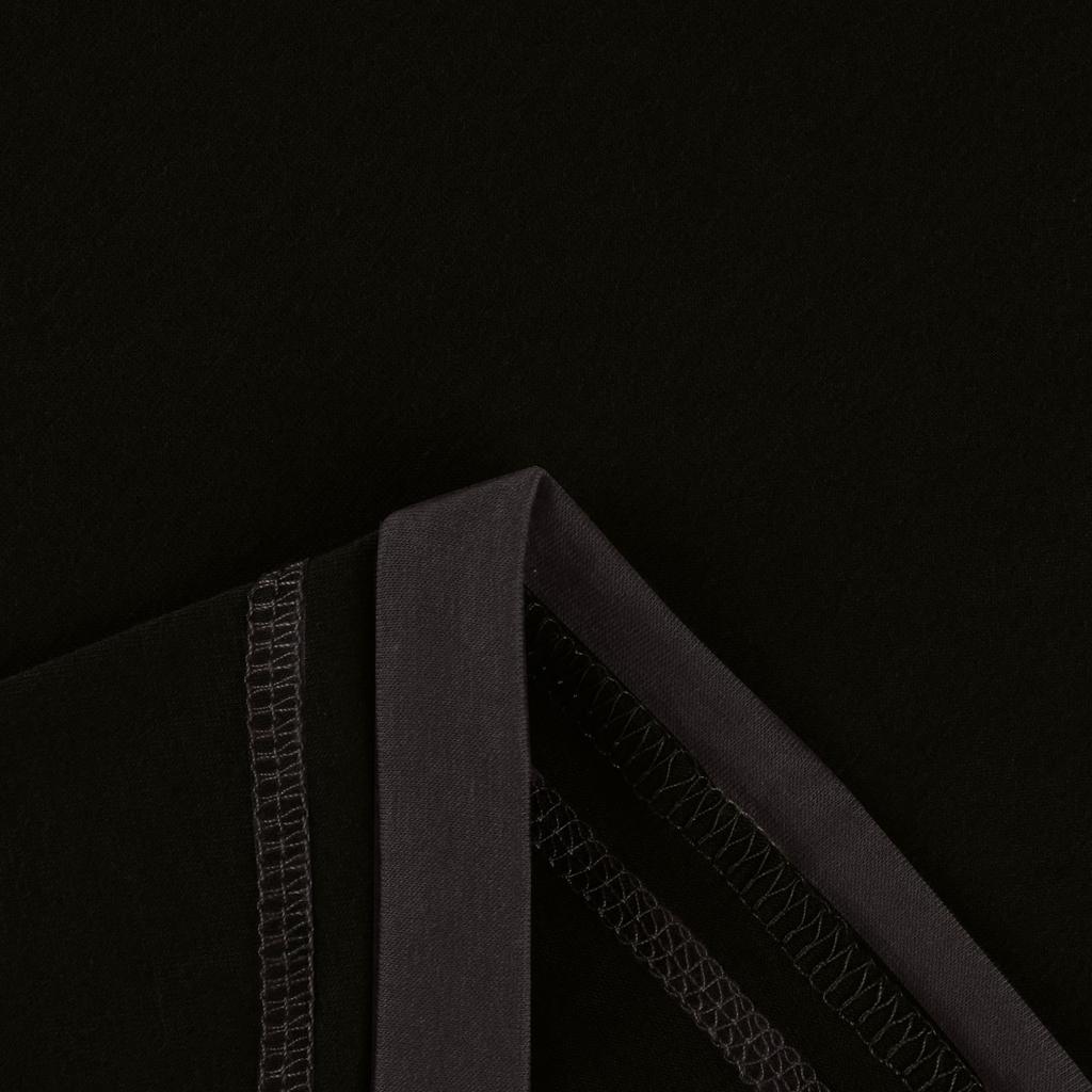 Damen Rundhalsausschnitt Lockere Colorblock-Ärmel Hals Lässige Kurzarmkleider