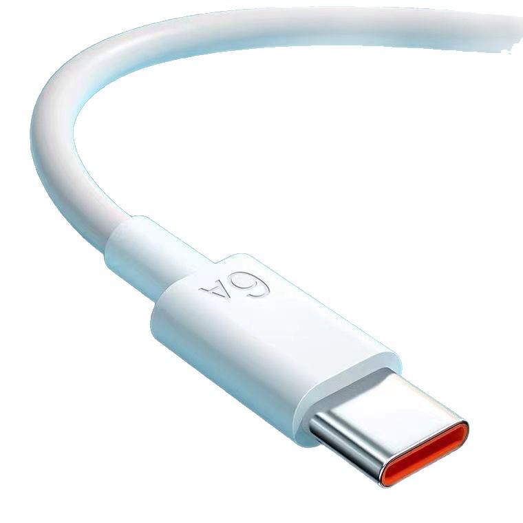 Cablu USB-C cu Încărcare Ultra-Rapidă 6A pentru Dispozitive Huawei, Xiaomi, VIVO, Android și Apple.