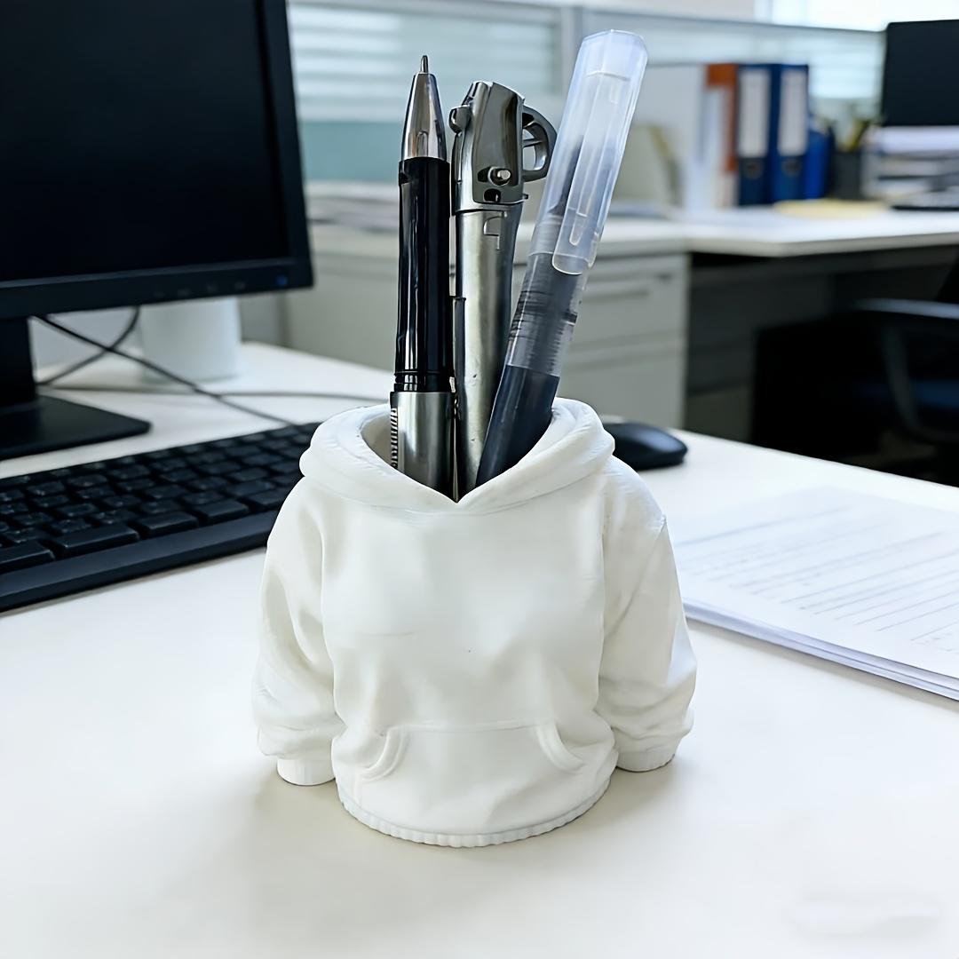

Creative Hooded Sweatshirt Pen Holder, Can Hold Pens and Stationery,Doubles as a Storage Bin and Decorative Piece When Placed белый