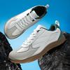 Men's Barefoot Sneakers With Wide Toe Nose Feet Minimalist Cow Suede Leather Upper Casual Man Shoes Footwear For Woman