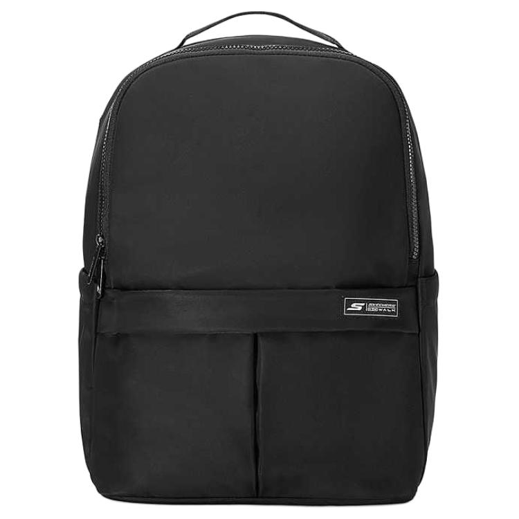 Skechers 22.5L Large Capacity Waterproof Multi-Compartment Fabric Backpack Unisex Backpacks Carbon-Black P126U015-0018 Carbon Black