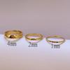 Classic Couple Rings Wedding Engagement Minimalist Simple Smooth Stainless Steel Ring For Women And Men Jewelry