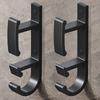Heavy Duty Washbasin Hook Black Space Aluminum Robes Towel Hook Hanger Bathroom Basin Organizers for Hanging Washbasin