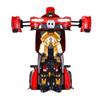 Coche de Control Remoto, Juguetes Transformables para Niños y Niñas, Deformación a Robot con un Botón con Luces a