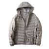 Lightweight and Warm! Men's Clothing Factory Surplus, Autumn and Winter Thin Casual Hooded Down Jacket Coat
