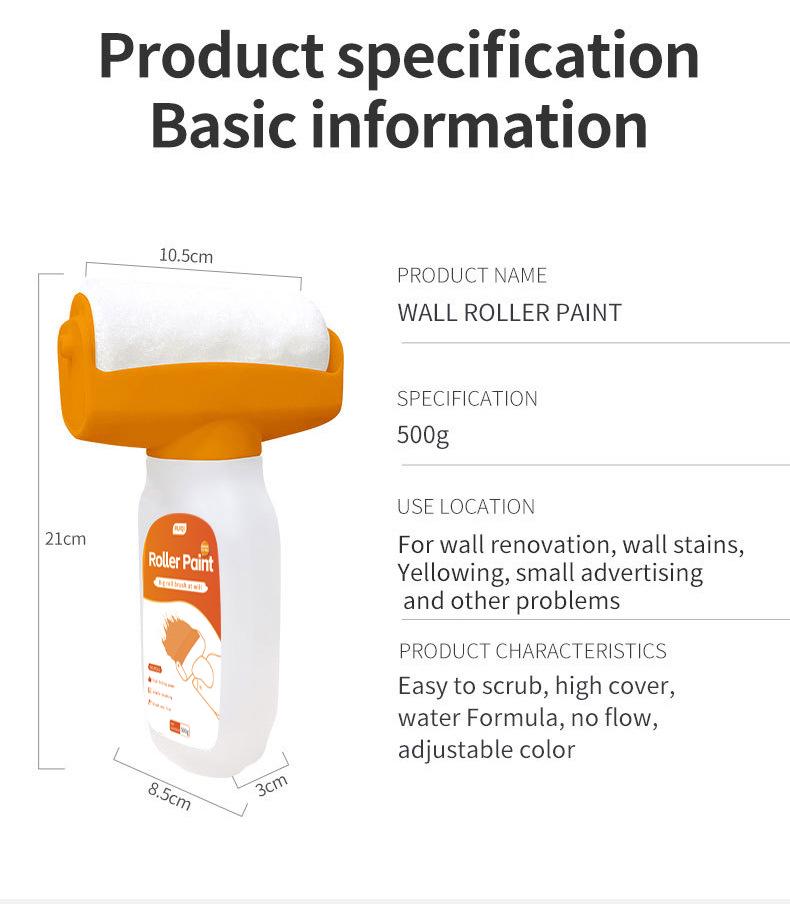 Odorless Water-Based White Wall Paint for Household Graffiti and Renovation